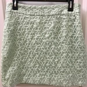 Mint Loft eyelet skirt